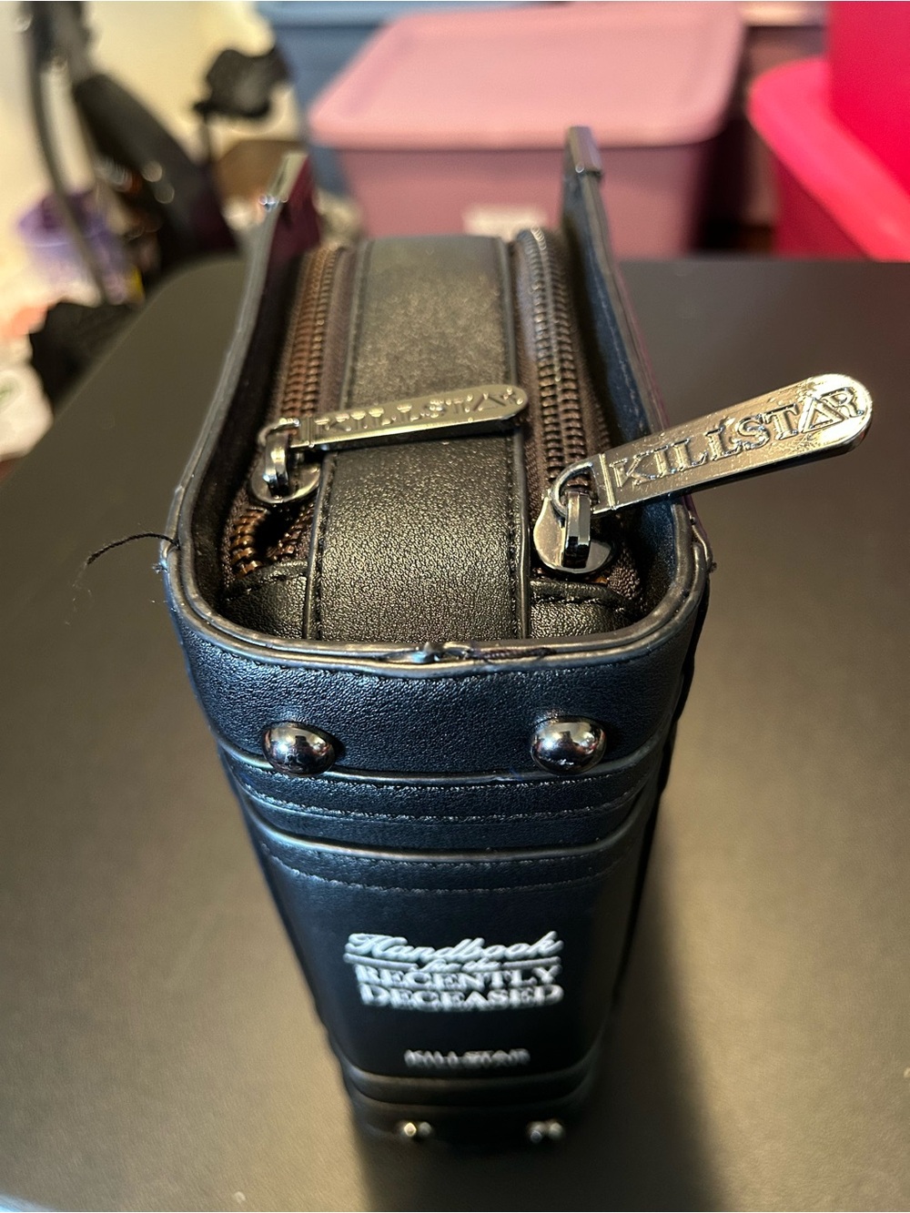 Killstar Black 'Handbook for the Recently Deceased' Book-Style Handbag - Picture 6 of 9